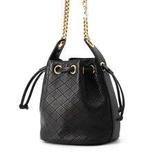 将图像加载到图库查看器中，SAINT LAURENT PARIS Cassandra Quilted Bucket Bag Black840886 1EL07 Lambskin
