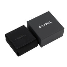 Load image into Gallery viewer, CHANEL CC Logo Rhinestone Earrings SilverABE835 Metal strass
