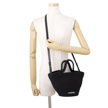 Load image into Gallery viewer, BALENCIAGA Ibiza Basket Bag Black695612210971090 Nylon Leather Size Small
