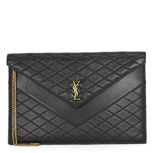 将图像加载到图库查看器中，SAINT LAURENT PARIS Gabby Clutch Bag Black6855961EL071000 Lambskin
