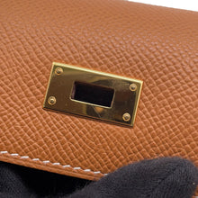 Load image into Gallery viewer, HERMES Kelly wallet long to go Gold Epsom
