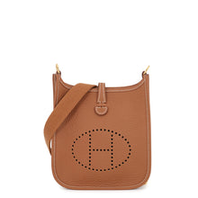Load image into Gallery viewer, HERMES Evelyne Long Amazon Gold Taurillon Clemence Size TPM
