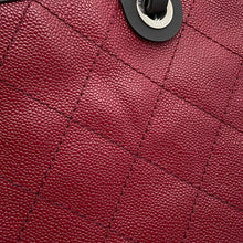 将图像加载到图库查看器中，CHANEL On the Road Tote Bag Bordeaux/BlackA92211 Caviar Leather
