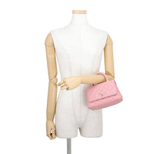 将图像加载到图库查看器中，CHANEL Coco Handle 2WAYHandbag PinkAS2215 Caviar Leather Size XXS
