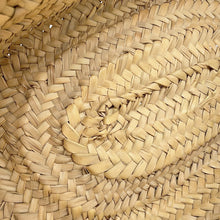 Load image into Gallery viewer, LOEWE Basket Bag Natural/Black Raffia Leather Size Large
