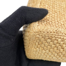 将图像加载到图库查看器中，LOEWE font tote NaturalALF1V46X12 2123 Raffia Leather Bijoux Size Mini
