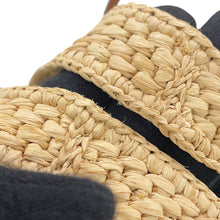 将图像加载到图库查看器中，LOEWE font tote NaturalALF1V46X12 2123 Raffia Leather Bijoux Size Mini
