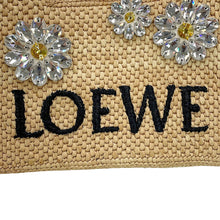 将图像加载到图库查看器中，LOEWE font tote NaturalALF1V46X12 2123 Raffia Leather Bijoux Size Mini
