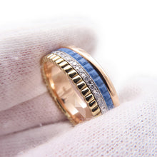 将图像加载到图库查看器中，Boucheron Quatre Blue Diamond Ring Size Small/59/#19 BlueJRG03028 K18YG K18PG K18WG Ceramic
