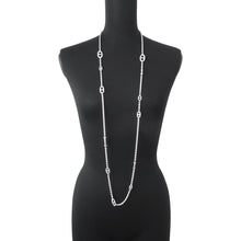 将图像加载到图库查看器中，HERMES Chaine d'Ancre Farandole Necklace Size 120 SV925
