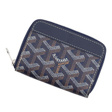 将图像加载到图库查看器中，GOYARD Coin purse Matignon Navy BlueMATIGNMINTY12CL12P PVC/Leather
