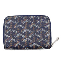 将图像加载到图库查看器中，GOYARD Coin purse Matignon Navy BlueMATIGNMINTY12CL12P PVC/Leather
