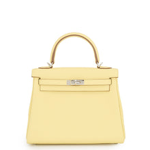 将图像加载到图库查看器中，HERMES Kelly Retourne Jaune Poussin Togo Leather Size 25
