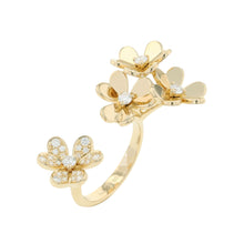 Load image into Gallery viewer, Van Cleef &amp; Arpels Frivol Entre Le Door Ring Size 50/#10VCARP3W550/VCARP3W500 18K Yellow Gold
