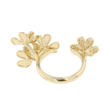 将图像加载到图库查看器中，Van Cleef &amp; Arpels Frivol Entre Le Door Ring Size 50/#10VCARP3W550/VCARP3W500 18K Yellow Gold
