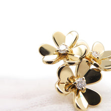 将图像加载到图库查看器中，Van Cleef &amp; Arpels Frivol Entre Le Door Ring Size 50/#10VCARP3W550/VCARP3W500 18K Yellow Gold
