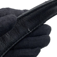 将图像加载到图库查看器中，CHANEL V-flap handbag Black Caviar Leather
