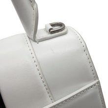 将图像加载到图库查看器中，BALENCIAGA Adidas Collaboration Hourglass 2-Way Handbag White/Black593546 Leather Size Small
