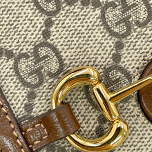 将图像加载到图库查看器中，GUCCI Horsebit1955 Mini Shoulder Bag Beige/Brown625615 92TCG 8563 GG Supreme Leather
