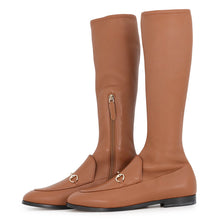 将图像加载到图库查看器中，GUCCI Jordaan Boots Brown827860 AADP3 2718 Nappa Leather Size 39
