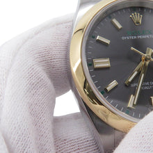 将图像加载到图库查看器中，ROLEX Oyster Perpetual 36 W36mm Stainless Steel K18YG Slate Dial126003
