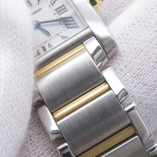 将图像加载到图库查看器中，CARTIER Tank Francaise SM H25mm×W20mm Stainless Steel White DialW51007Q4

