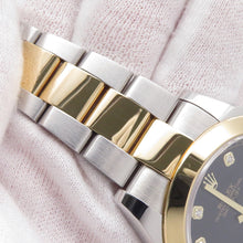 将图像加载到图库查看器中，ROLEX Datejust W41mm Stainless Steel K18YG Black Dial126303G
