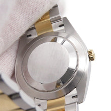 将图像加载到图库查看器中，ROLEX Datejust W41mm Stainless Steel K18YG Black Dial126303G
