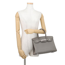 将图像加载到图库查看器中，HERMES Birkin Gris Meyer Togo Leather Size 30
