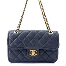 Load image into Gallery viewer, CHANEL Matelasse flap Chain Shoulder Navy Caviar Leather
