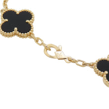 将图像加载到图库查看器中，Van Cleef &amp; Arpels Vintage Alhambra 5 Motif BraceletVCARA41300 18K Yellow Gold
