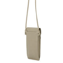 将图像加载到图库查看器中，CELINE phone pouch Gray Leather
