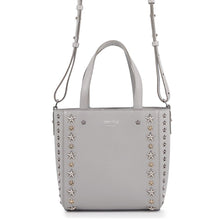 Load image into Gallery viewer, JIMMY CHOO Pegasus 2WAY Bag Gray Soft Grainy Calf Leather Size Mini
