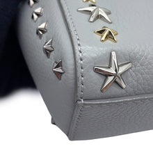 Load image into Gallery viewer, JIMMY CHOO Pegasus 2WAY Bag Gray Soft Grainy Calf Leather Size Mini
