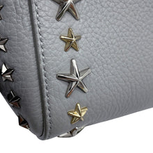 Load image into Gallery viewer, JIMMY CHOO Pegasus 2WAY Bag Gray Soft Grainy Calf Leather Size Mini
