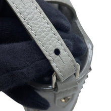 Load image into Gallery viewer, JIMMY CHOO Pegasus 2WAY Bag Gray Soft Grainy Calf Leather Size Mini
