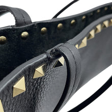 Load image into Gallery viewer, Valentino Garavani Rock Studded Pet Tote Black/White Leather
