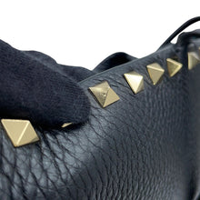 Load image into Gallery viewer, Valentino Garavani Rock Studded Pet Tote Black/White Leather
