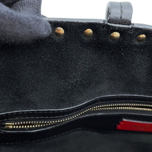 Load image into Gallery viewer, Valentino Garavani Rock Studded Pet Tote Black/White Leather
