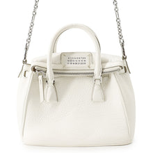 Load image into Gallery viewer, Maison Margiela 5AC 2WAY Bag WhiteS56WD0072 Leather Canvas Size micro
