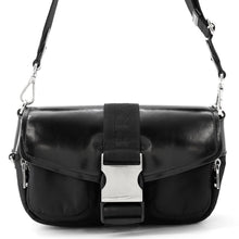 Load image into Gallery viewer, PRADA Shoulder Bag Black1BD295 Nylon BrushedLeather
