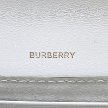 Load image into Gallery viewer, BURBERRY Chain wallet Light Gray Embossed Leather

