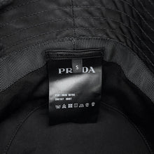 Load image into Gallery viewer, PRADA Nylon Bucket Hat Size S Black2HC137 Nylon
