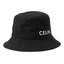 将图像加载到图库查看器中，CELINE logo bucket hat Size L Black/White2AUO4968P Cotton100%
