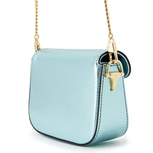 Load image into Gallery viewer, GUCCI Horsebit 1955 Nano Shoulder MetalicLight Blue760253 Leather Size Nano
