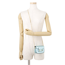 Load image into Gallery viewer, GUCCI Horsebit 1955 Nano Shoulder MetalicLight Blue760253 Leather Size Nano

