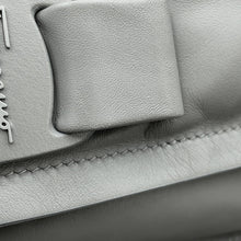 Load image into Gallery viewer, Ferragamo Viva Bow Chain Shoulder Bag Gray211287 Calf Leather
