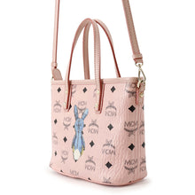 将图像加载到图库查看器中，MCM Rabbit print 2-way bag PinkMWP7SXL45PZ001 Leather
