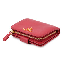 将图像加载到图库查看器中，PRADA Compact wallet Red1ML018 Leather
