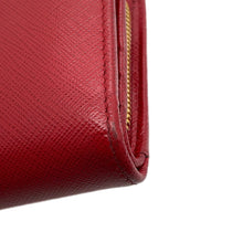 将图像加载到图库查看器中，PRADA Compact wallet Red1ML018 Leather
